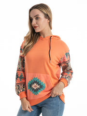 American Bling Women Aztec Graphic Hoodie AB-H4007 (Prepack 7 Pcs)