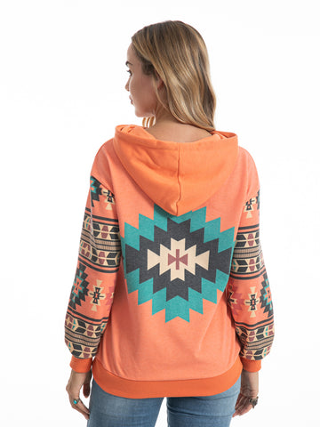 American Bling Women Aztec Graphic Hoodie AB-H4007 (Prepack 7 Pcs)