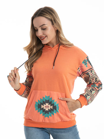 American Bling Women Aztec Graphic Hoodie AB-H4007 (Prepack 7 Pcs)