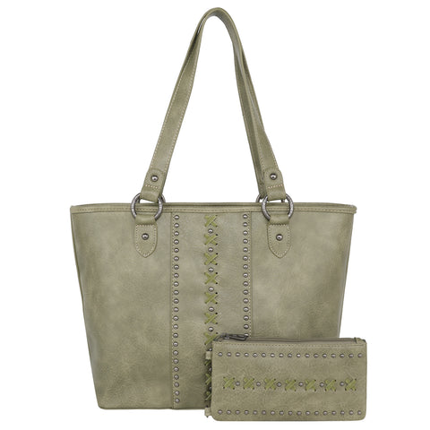 ABT-G1001WGN-SET  American Bling Concealed Carry Tote and Touch Screen Wallet Set