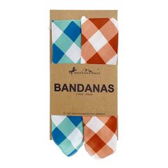 BDN11  Montana West Checkered Bandana - Assorted Colors (12 PCS)