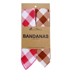 BDN11  Montana West Checkered Bandana - Assorted Colors (12 PCS)