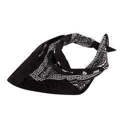 BDN14-01  Montana West  Bandana Paisley Print - Black & White (12 PCS)