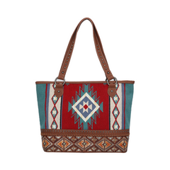 MW1096G-8317 Montana West Aztec Tapestry Concealed Carry Tote