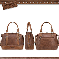 WG48-S5110  Wrangler Buckle Classic Barrel Satchel