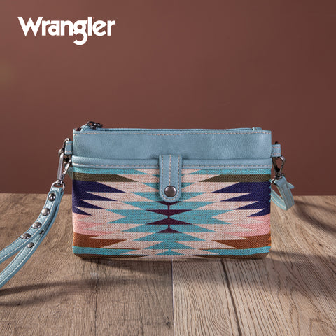 WG52-C181 Wrangler Southwestern Art Print Clutch/Crossbody