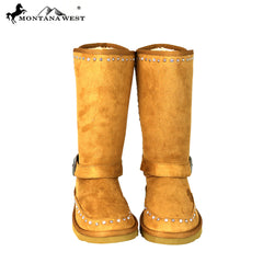 BST-108 Montana West Boots Buckle Collection- Brown By Size