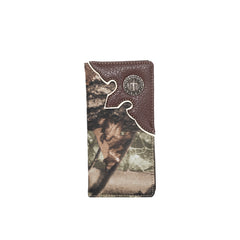 BT-W01  Montana West Camo Print Checkbook Cover Wallet