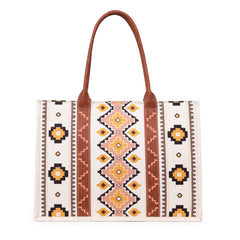 Wrangler Southwestern Dual Sided Print Canvas Tote Collection – Montana  West World