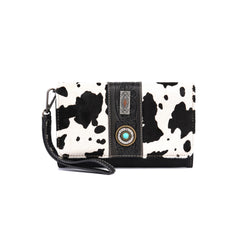 FIO-004 Montana West Hair-On Cowhide Collection Wallet/Crossbody