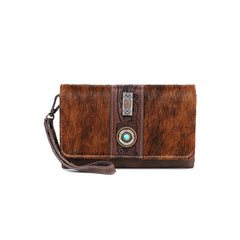 FIO-004 Montana West Hair-On Cowhide Collection Wallet/Crossbody