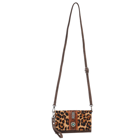 FIO-004 Montana West Hair-On Cowhide Collection Wallet/Crossbody