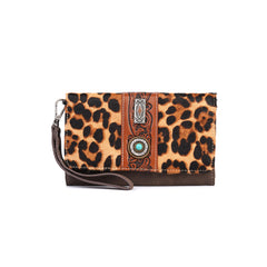 FIO-004 Montana West Hair-On Cowhide Collection Wallet/Crossbody