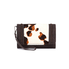 FIO-005 Montana West Hair-On Cowhide Collection Wallet/Crossbody