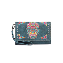 FIO-013 Montana West Sugar Skull Collection Wallet/Crossbody