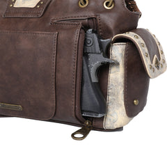 MW823G-8085W Montana West Buckle Collection Concealed Carry Satchel and Wallet