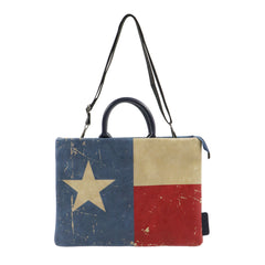 LPC-TX01-13"  Montana West Waterproof Texas Flag Print Laptop Sleeve /Messenger Bag/Briefcase Computer Bag