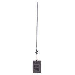 IDT-001  Montana West Real Leather Retractable ID Card Holder Reel Badge with Lanyard