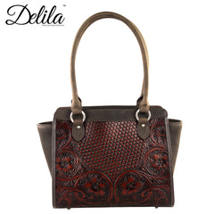 LEA-6014 Delila 100% Genuine Leather Tooled Collection