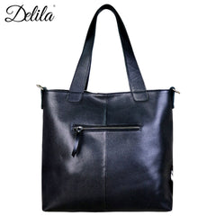 LEA-6036 Delila 100% Genuine Leather Hair-On Hide Collection Tote
