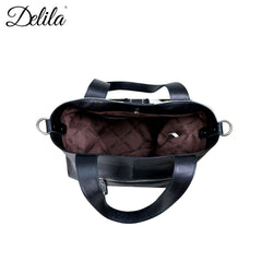 LEA-6036 Delila 100% Genuine Leather Hair-On Hide Collection Tote