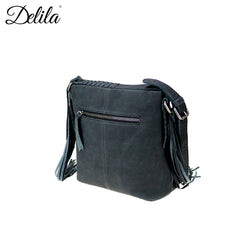 LEA-6050 Delila 100% Genuine Leather Hair-On Hide Collection Crossbody