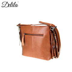 LEA-6050 Delila 100% Genuine Leather Hair-On Hide Collection Crossbody