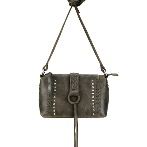 LEA-6058 Delila 100% Genuine Leather Collection Crossbody