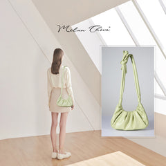 MC-1010 Milan Chiva Ruched Hobo/Shoulder Bag