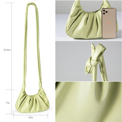 MC-1010 Milan Chiva Ruched Hobo/Shoulder Bag