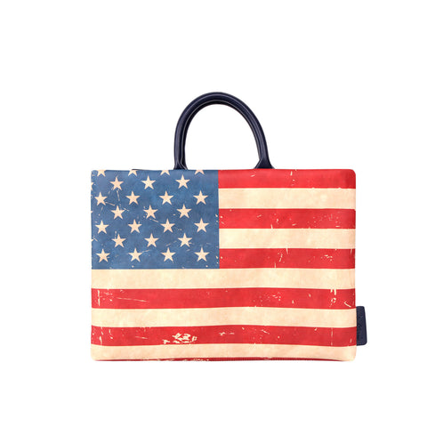 LPC-US01-13"  Montana West Waterproof US Flag Print Laptop Sleeve /Messenger Bag/Briefcase Computer Bag