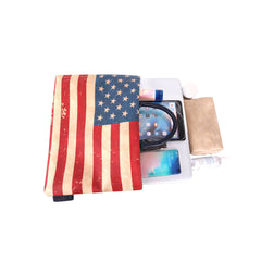 LPC-US01-13"  Montana West Waterproof US Flag Print Laptop Sleeve /Messenger Bag/Briefcase Computer Bag