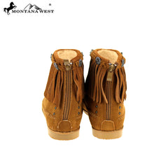 MBT-1906  Montana West Western Booties - Brown By Size