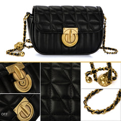 MC-1001 Milan Chiva Fashion Quilted Crossbody Bag