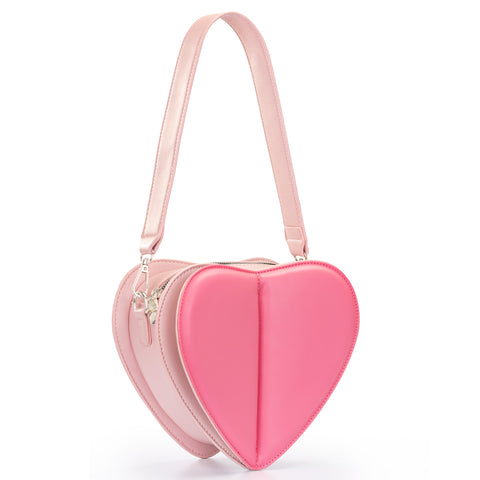 Crossbody Bag Designer Weekender Bag Travel Shoulder Bag Cross Body Purse  Strap Cross Body Bag Mini Heart Love bag With Gold Sling Chain 18CM Office