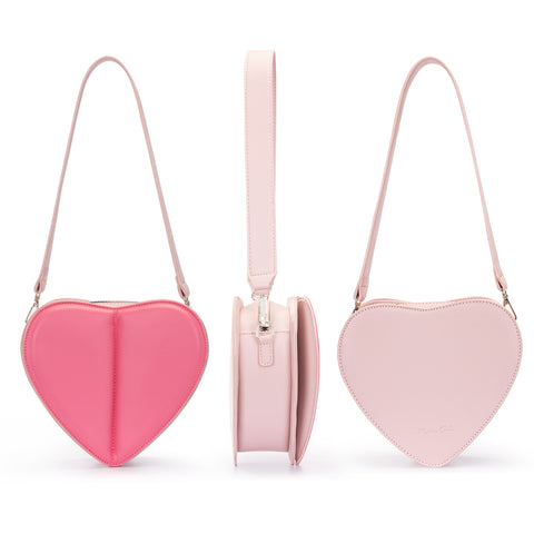 MC-1024 Milan Chiva Heart Shaped Mini Clutch/Crossbody Bag