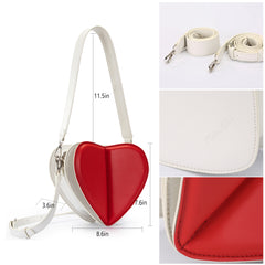 MC-1024 Milan Chiva Heart Shaped Mini Clutch/Crossbody Bag