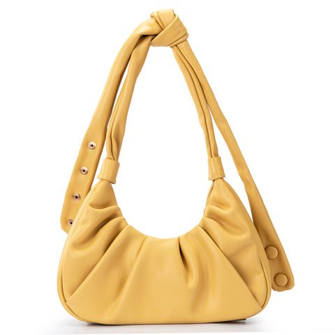 MC-1010 Milan Chiva Ruched Hobo/Shoulder Bag