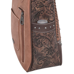MW1010G-8113 Montana West Embossed Collection Concealed Carry Western Tote