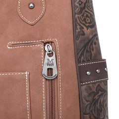 MW1010G-8113 Montana West Embossed Collection Concealed Carry Western Tote