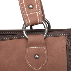 MW1010G-8113 Montana West Embossed Collection Concealed Carry Western Tote