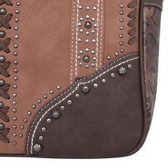 MW1010G-8113 Montana West Embossed Collection Concealed Carry Western Tote