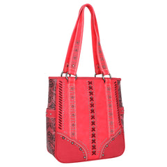MW1010G-8113 Montana West Embossed Collection Concealed Carry Western Tote