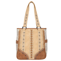 MW1010G-8113 Montana West Embossed Collection Concealed Carry Western Tote
