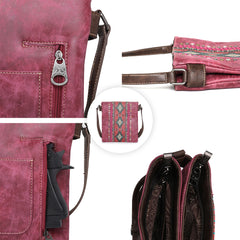 MW992G-9360 Montana West Aztec Collection Concealed Carry Crossbody
