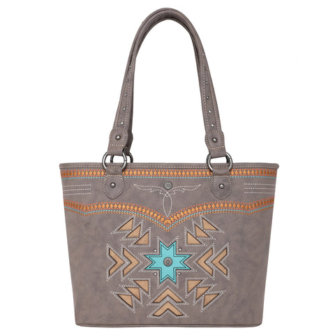 MW1019G-8317 Montana West Aztec Collection Concealed Carry Tote