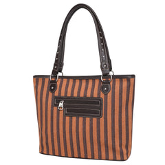 MWS1022-8112 Montana West Horse Canvas Tote Bag with Wristlet