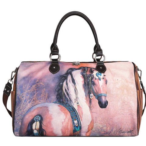 MW1022-5110 Montana West Horse Canvas Weekender Bag