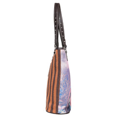 MWS1022-8112 Montana West Horse Canvas Tote Bag with Wristlet