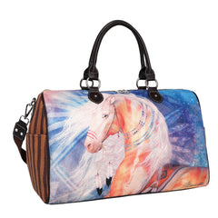 MW1023-5110 Montana West Horse Canvas Weekender Bag